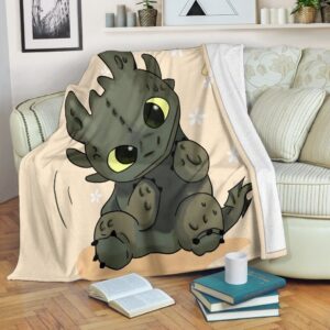 CUTE BABY TOOTHLESS FLEECE BLANKET GIFT FOR FAN