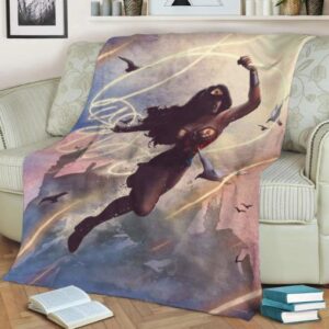 WONDER WOMAN DC FLEECE BLANKET GIFT FOR FAN