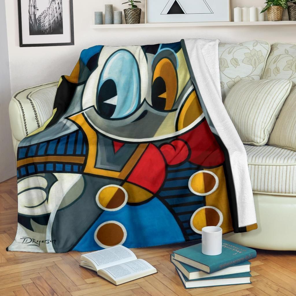 GRAPHIC DONALD DUCK FLEECE BLANKET GIFT FOR FAN GRAPHIC DONALD DUCK FLEECE BLANKET GIFT FOR FAN