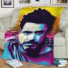 ROBERT DOWNEY JR FLEECE BLANKET GIFT FOR FAN