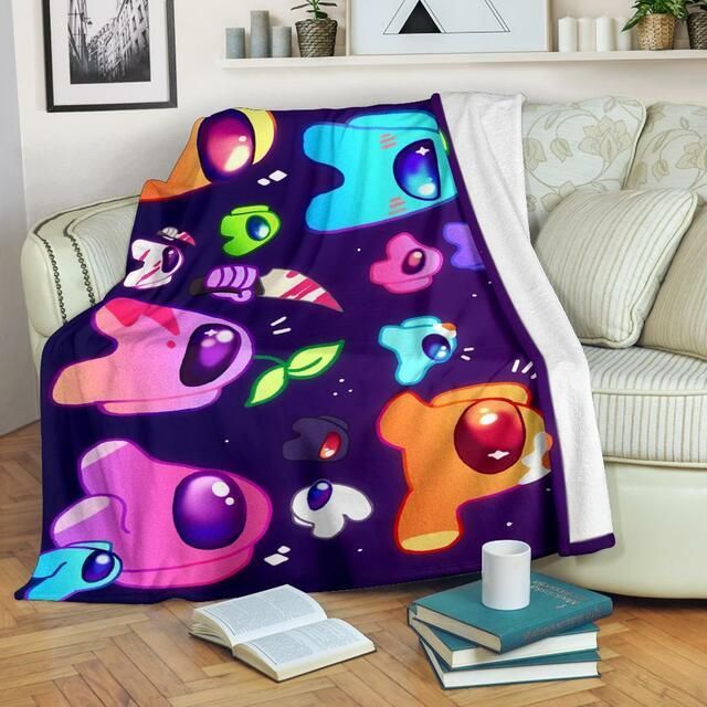 AMONG US PREMIUM FLEECE BLANKET GIFT FOR FAN AMONG US PREMIUM FLEECE BLANKET GIFT FOR FAN