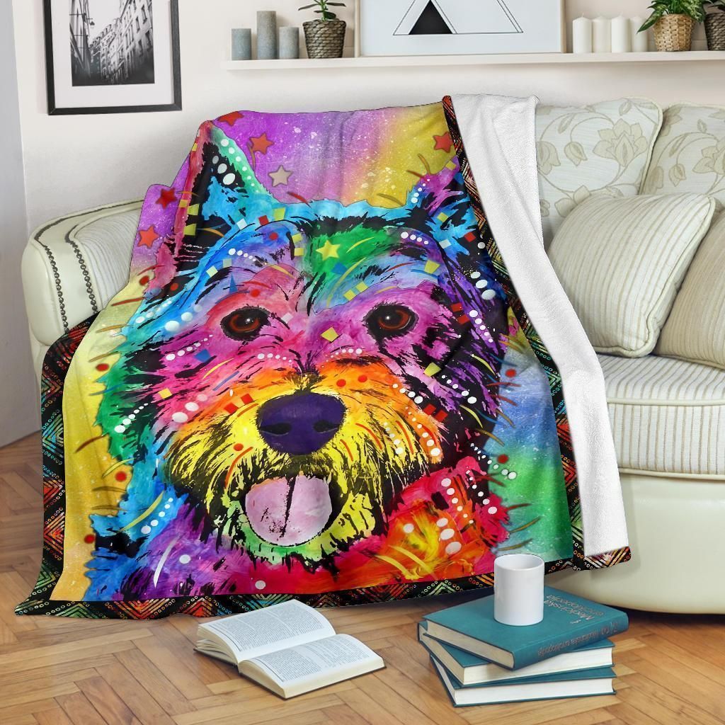 COLORFUL YORKSHIRE DOG LOVERS FLEECE BLANKET GIFT FOR FAN COLORFUL YORKSHIRE DOG LOVERS FLEECE BLANKET GIFT FOR FAN