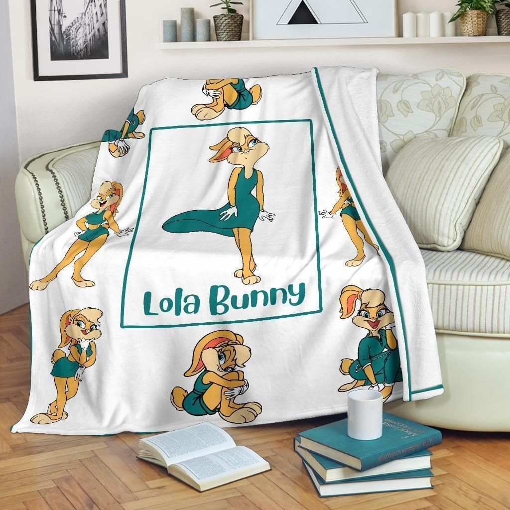 LOLA BUNNY LOONEY TUNES CARTOON FLEECE BLANKET GIFT FOR FAN LOLA BUNNY LOONEY TUNES CARTOON FLEECE BLANKET GIFT FOR FAN