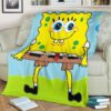 SPONGEBOB FLEECE BLANKET GIFT FOR FAN