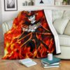 JACK SKELLINGTON FIRE FLEECE BLANKET GIFT FOR FAN