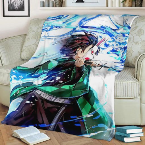 DEMON SLAYER ANIME JAPAN BEST SELLER FLEECE BLANKET GIFT FOR FAN DEMON SLAYER ANIME JAPAN BEST SELLER FLEECE BLANKET GIFT FOR FAN