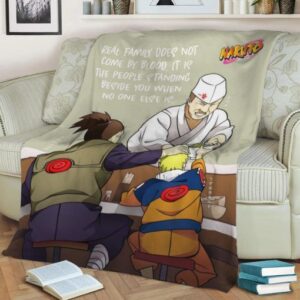 NARUTO BEST ANIME QUOTES FAMILY FLEECE BLANKET GIFT FOR FAN