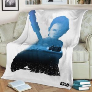 REY STAR WARS FLEECE BLANKET GIFT FOR FAN