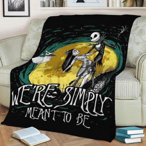 NIGHTMARE BEFORE CHRISTMAS FLEECE BLANKET GIFT FOR FAN NIGHTMARE BEFORE CHRISTMAS FLEECE BLANKET GIFT FOR FAN