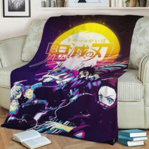DEMON SLAYER BEST SELLER FLEECE BLANKET GIFT FOR FAN