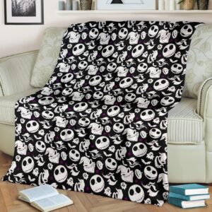 JACK SKELLINGTON FLEECE BLANKET GIFT FOR FAN
