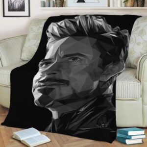 ROBERT DOWNEY JR FLEECE BLANKET GIFT FOR FAN