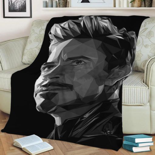 ROBERT DOWNEY JR FLEECE BLANKET GIFT FOR FAN ROBERT DOWNEY JR FLEECE BLANKET GIFT FOR FAN