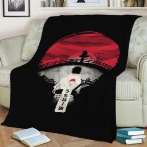 UCHIHA NIGHT ANIME JAPAN BEST SELLER FLEECE BLANKET GIFT FOR FAN