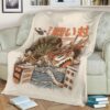 KAIJU’S FOOD FIGHT ANIME JAPAN BEST SELLER FLEECE BLANKET GIFT FOR FAN
