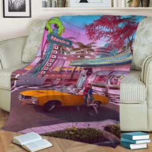 FIRST KISS 80S NOSTALGIA FLEECE BLANKET GIFT FOR FAN