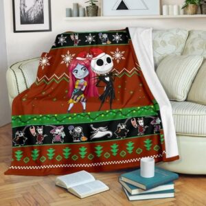 NIGHTMARE BEFORE CHRISTMAS FLEECE BLANKET GIFT FOR FAN