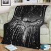 CARVED BATMAN LOGO FLEECE BLANKET GIFT FOR FAN