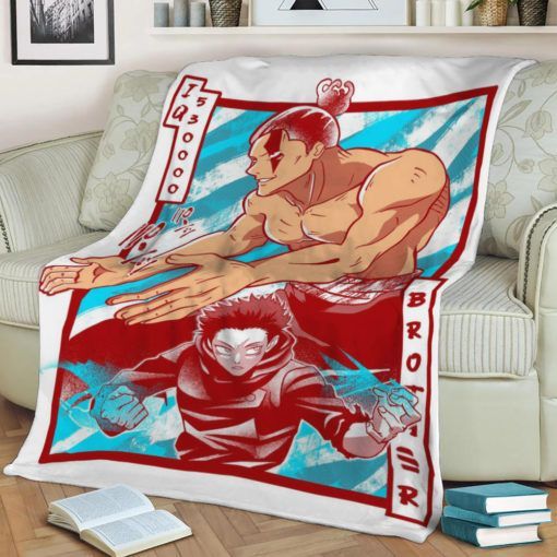 JUJUTSU KAISEN BROTHERS BEST SELLER FLEECE BLANKET GIFT FOR FAN JUJUTSU KAISEN BROTHERS BEST SELLER FLEECE BLANKET GIFT FOR FAN