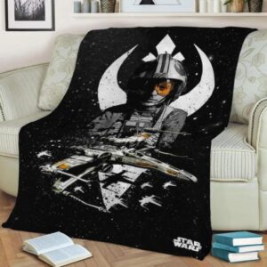 X-WING FLEECE BLANKET GIFT FOR FAN