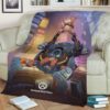 WRECKING BALL OVERWATCH FLEECE BLANKET GIFT FOR FAN
