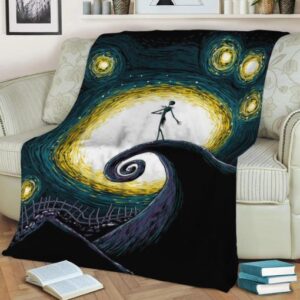 STARRY NIGHTMARE FLEECE BLANKET GIFT FOR FAN