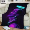 GLOW LIL PEEP FLEECE BLANKET GIFT FOR FAN