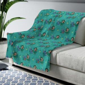 LILO AND STITCH CARTOON FUNNY BEST SELLER FLEECE BLANKET GIFT FOR FAN
