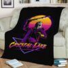 RETRO MACHETE FLEECE BLANKET GIFT FOR FAN