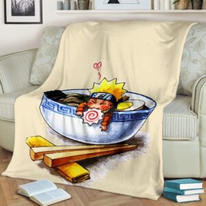 CHIBI NINJA FLEECE BLANKET GIFT FOR FAN