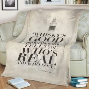 REAL WHISKY’S GOOD FLEECE THROW BLANKET BEST SELLER FLEECE BLANKET GIFT FOR FAN