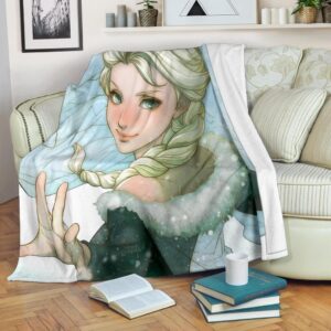 ELSA PREMIUM FLEECE BLANKET GIFT FOR FAN