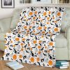 HALLOWEEN PUMPKIN BLACK CAT AND WITCH FLEECE BLANKET GIFT FOR FAN