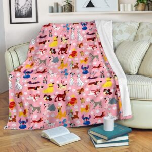 DISNEY DOGS FLEECE BLANKET GIFT FOR FAN