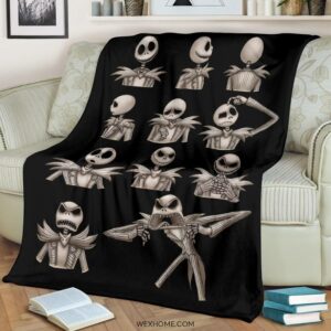 JACK SKELLINGTON EMOTIONS THE NIGHTMARE BEFORE CHRISTMAS BEST SELLER FLEECE BLANKET GIFT FOR FAN