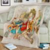 MONKEY D LUFFY SABO PORTGAS ANIME JAPAN BEST SELLER FLEECE BLANKET GIFT FOR FAN