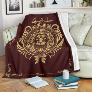GRYFFINDOR BADGE HARRY POTTER FLEECE BLANKET GIFT FOR FAN