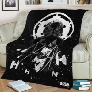 TIE FIGHTER PILOT STAR WARS FLEECE BLANKET GIFT FOR FAN