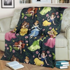 PRINCESSES DISNEY BEST SELLER FLEECE BLANKET GIFT FOR FAN