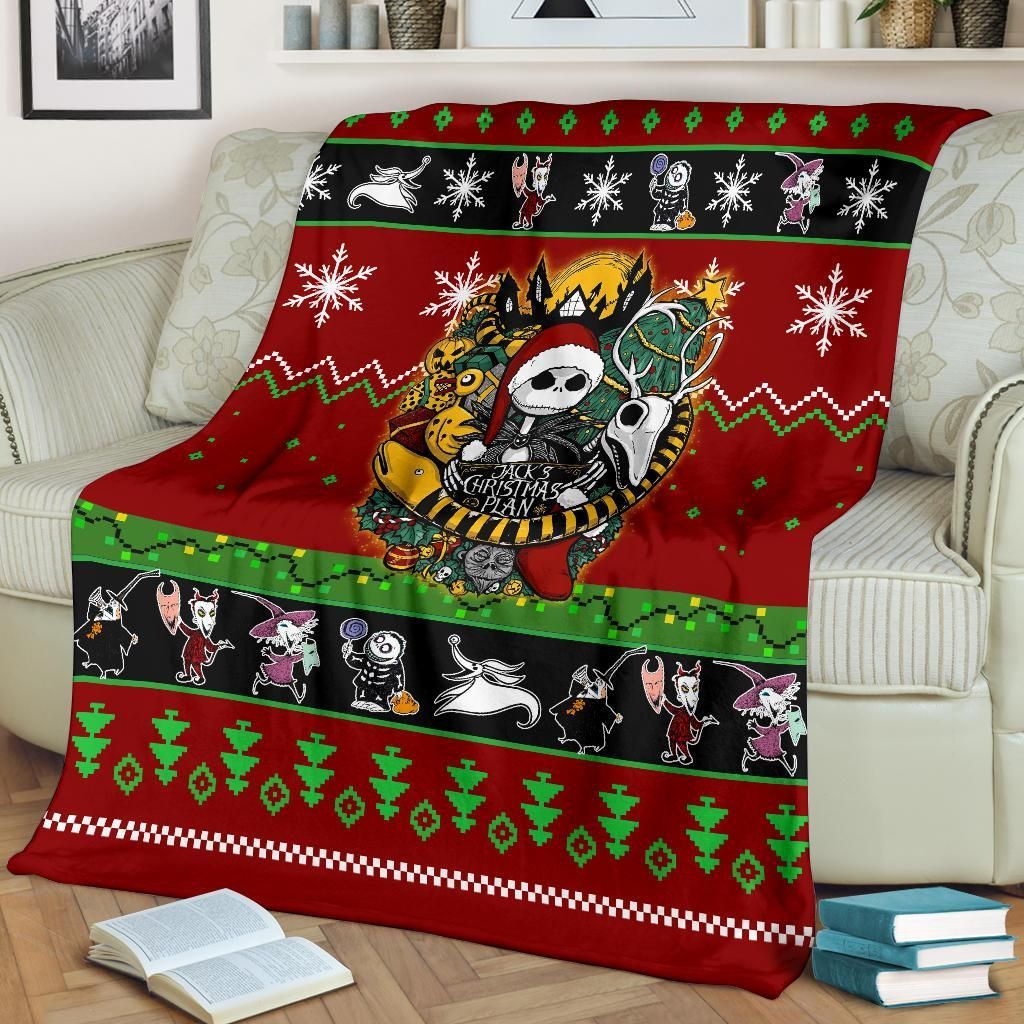 NEW NIGHTMARE BEFORE CHRISTMAS JACK SKELLINGTON FLEECE BLANKET GIFT FOR FAN NEW NIGHTMARE BEFORE CHRISTMAS JACK SKELLINGTON FLEECE BLANKET GIFT FOR FAN