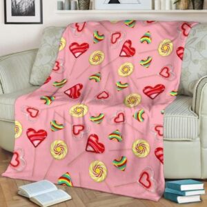 COLORFUL YUMMY LOLLIPOP BESTSELLER FLEECE BLANKET GIFT FOR FAN