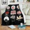 SUSHI NAMES FOR SUSHI LOVER FLEECE BLANKET GIFT FOR FAN