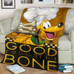 GOOD THE BONE PLUTO DISNEY BEST SELLER FLEECE BLANKET GIFT FOR FAN