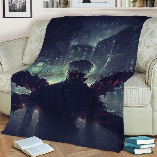 TOKYO GHOUL ANIME JAPAN BEST SELLER FLEECE BLANKET GIFT FOR FAN TOKYO GHOUL ANIME JAPAN BEST SELLER FLEECE BLANKET GIFT FOR FAN