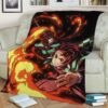 DEMON SLAYER FLEECE BLANKET GIFT FOR FAN