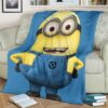 MINION FLEECE BLANKET GIFT FOR FAN