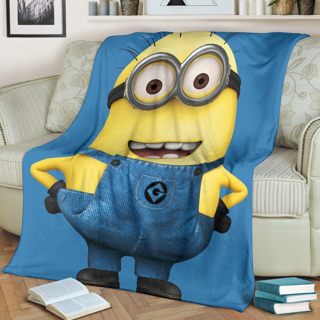 MINION FLEECE BLANKET GIFT FOR FAN MINION FLEECE BLANKET GIFT FOR FAN