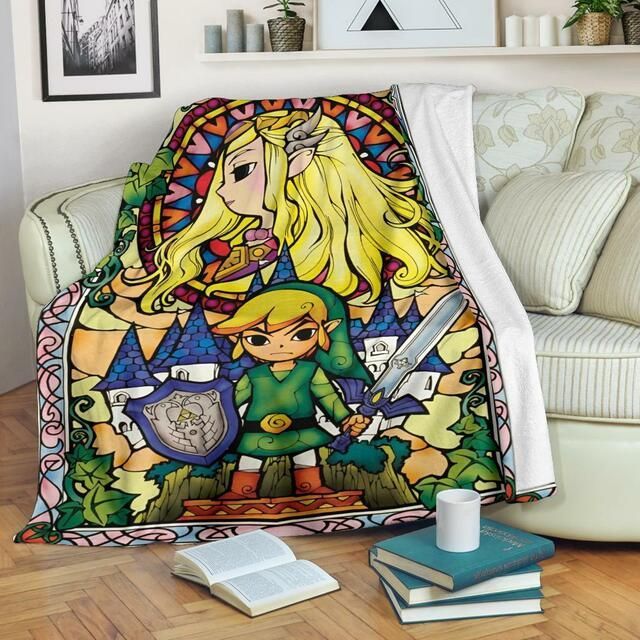 LEGEND OF ZELDA PREMIUM FLEECE BLANKET GIFT FOR FAN LEGEND OF ZELDA PREMIUM FLEECE BLANKET GIFT FOR FAN