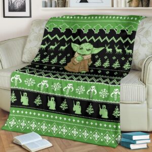 BABY YODA STAR WARS MANDALORIAN BEST SELLER FLEECE BLANKET GIFT FOR FAN