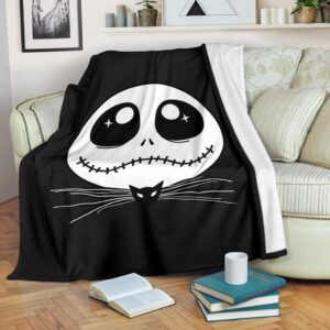 JACK SKELLINGTON FLEECE BLANKET GIFT FOR FAN